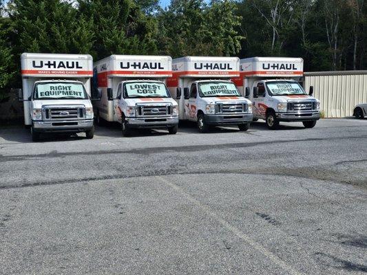 We rent U-Haul trucks, 10', 15', 20' & 26'