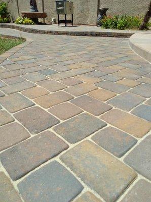 This is how our paver  job looks after we finish with out projects.