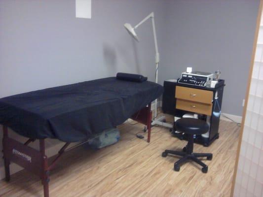 A Private relaxing room for your permanent hair removal needs.