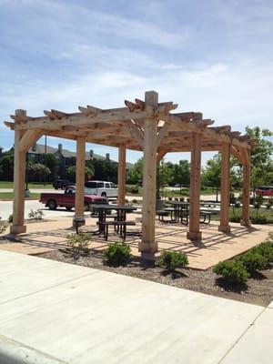 Gazebo area to drink your hot 40oz