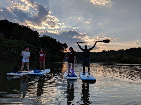 Paddling at Morgan Falls Overlook