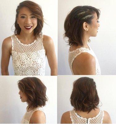 Creative hair styling by Lily and Make Up by Alyssa