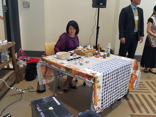 Chinese tea ceremony in Indana Design Center