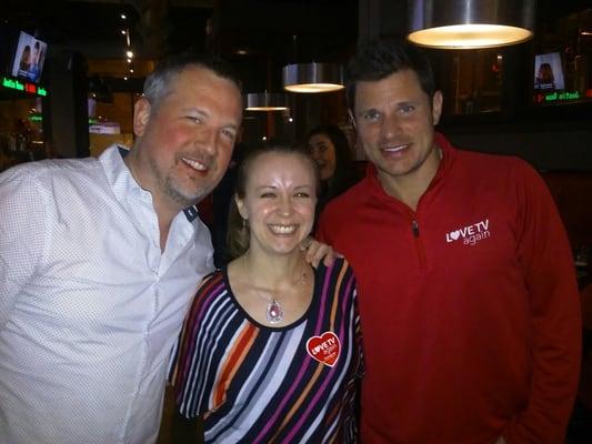 Myself with Nick Lachey and Justin Jeffre...half of 98 Degrees.