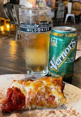 Detroit style pizza and Detroit style pop.