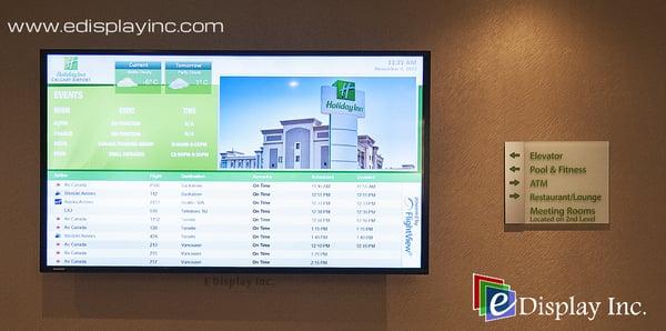 E Display Hotel Motel Digital Signage