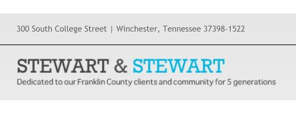 The legal team at Stewart & Stewart has been dedicated to Franklin County clients for 5 generations.