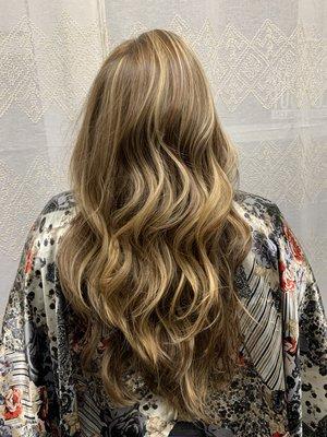 Beautiful blonding session