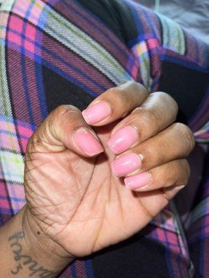 Gel manicure on my natural nails