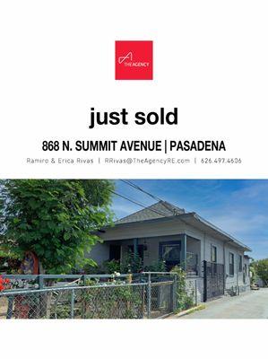 4 unit investment property in Pasadena.