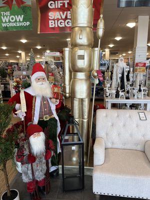 Large Santa and nutcracker