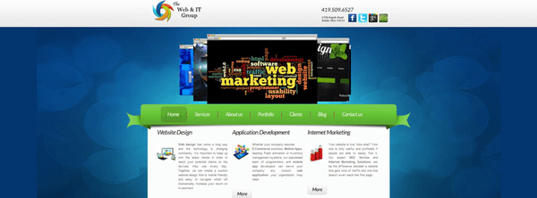 Web Design Toledo - Web & IT Group website www.webanditgroup.com