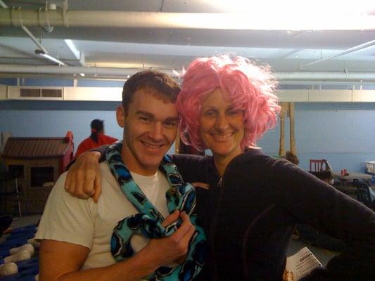 Staff CPR instructors Josh and Siri, taking their teaching way too seriously....