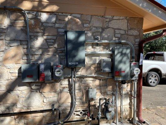 Solar, Generator & Gas-line Integration