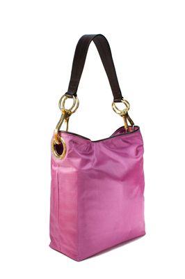 Nylon Bucket Bag Bougainvillea