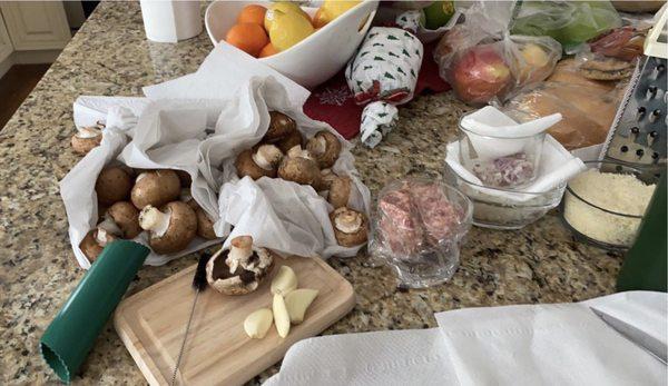 Christmas small plates kitchen prep with Matty