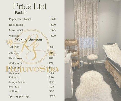 Check out our price list