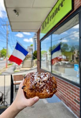 Almond chocolate croissant