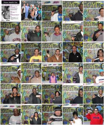 Some of the people that received new eye glasses from the VSP Vision Van