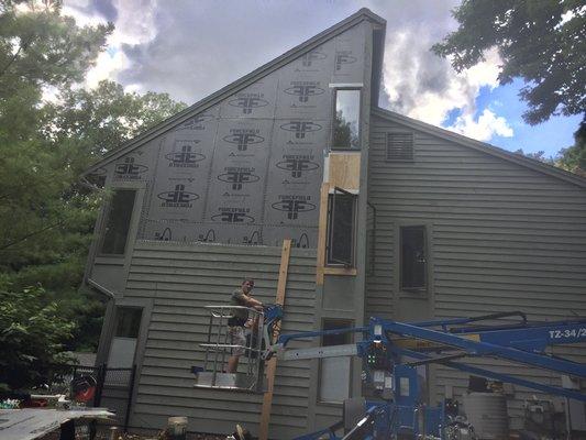 All new insulation and cedar siding!