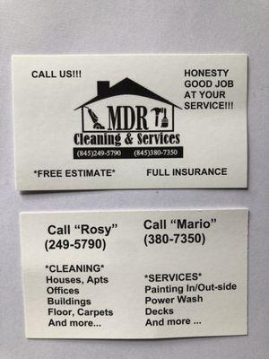 MDR Cleaning and services