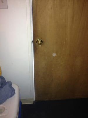 Door has large gap and lock is iffy