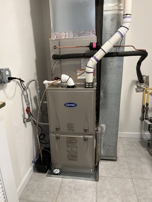 Completed installation of indoor unit