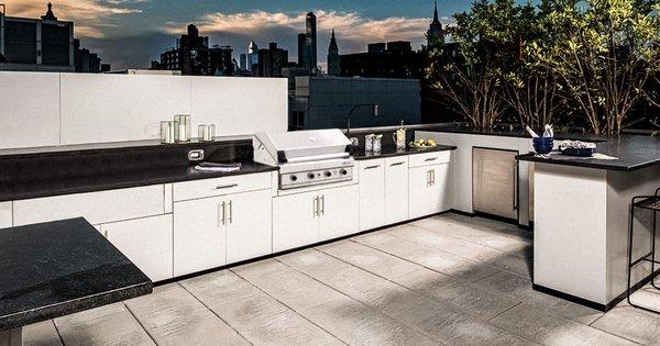 Turbo 4 Burner Outdoor Kitchen Island Backyard