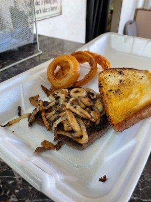 Hamburger Steak with Onions and Mushrooms