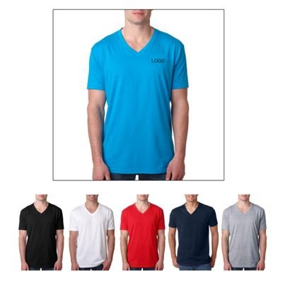 T-Shirts in corporate colors with a V-Neck or crew neck.