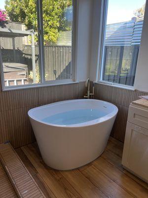 Free Standing Tub Install.