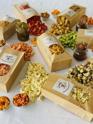 25 plus flavors of gourmet popcorn