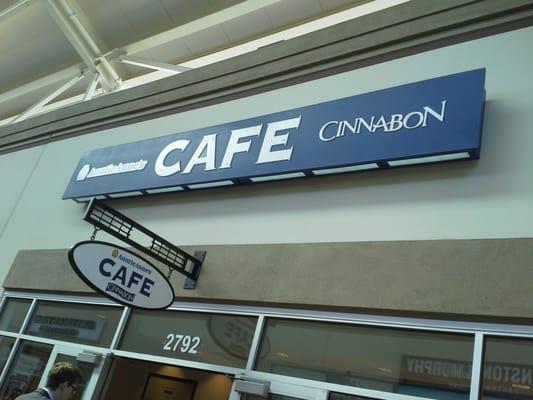 Cinnabon Cafe Store Front, Livermore Premium Outlets, Livermore, CA.