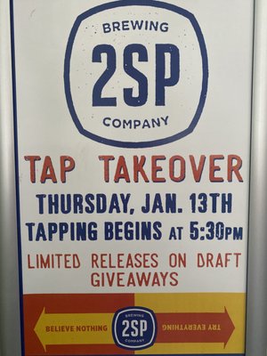 Come by and meet 2SP Brewery