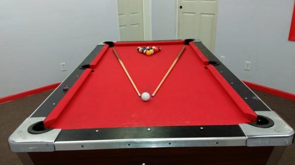 All NEW Pool Table for our customers and their Enjoyment!