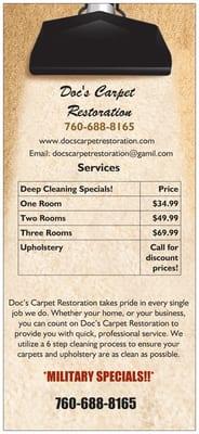 Doc's Carpet Restoration