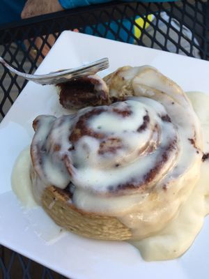 Cinnamon roll. Just the right amount of cinnamon.