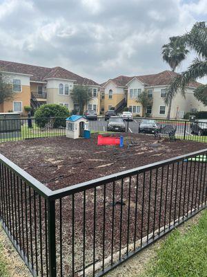 This sad ass park, the kids are better off playing with dirt and rocks