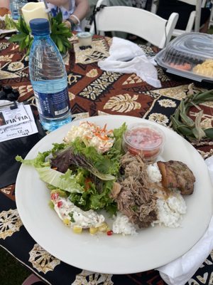 Water bottle included Dinner was delicious and plentiful!