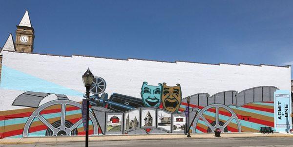 "Admit One" mural