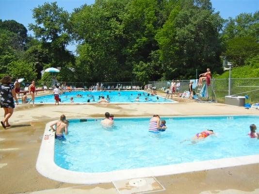 Rolling Valley Swim and Tennis Club has three pools available to members. The main, middle training, and baby pools.