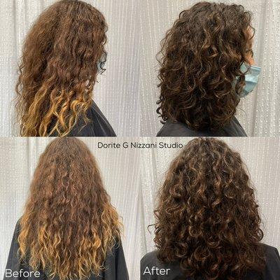 Natural curls come back to life!
Curly hair cut. Hydrated hair.
Organic Permanent HairColors