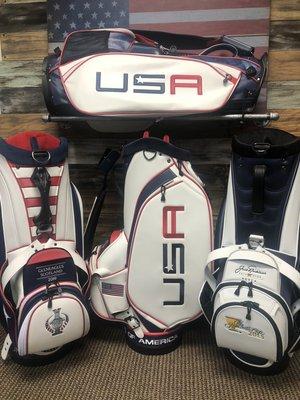 We are the official supplier of Ryder Cup, Solheim Cup and Presidents Cup staff bags .... we can make a custom bag for you or your business