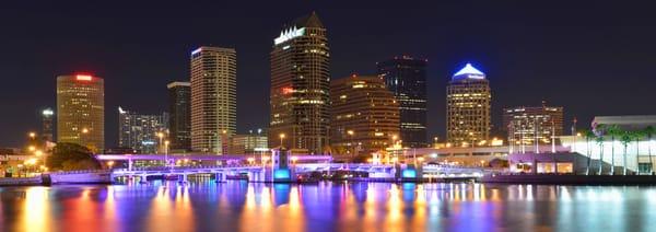 Tampa night skyline