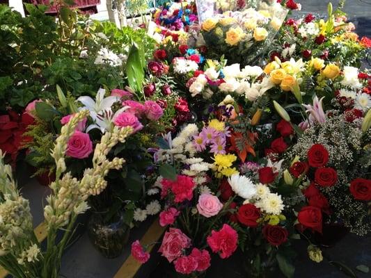 Flowers donated for Feast Day of Our Lady of Guadalupe