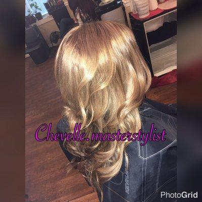 Balayage, cut and style