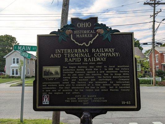 Interurban Railway and Terminal Company Marker