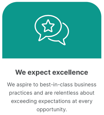 We Expect Excellence