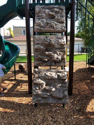 Rock climbing wall