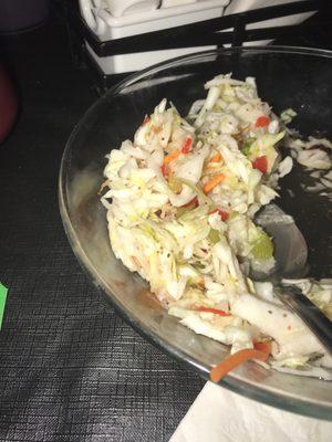 Cole slaw (Vinegar based)